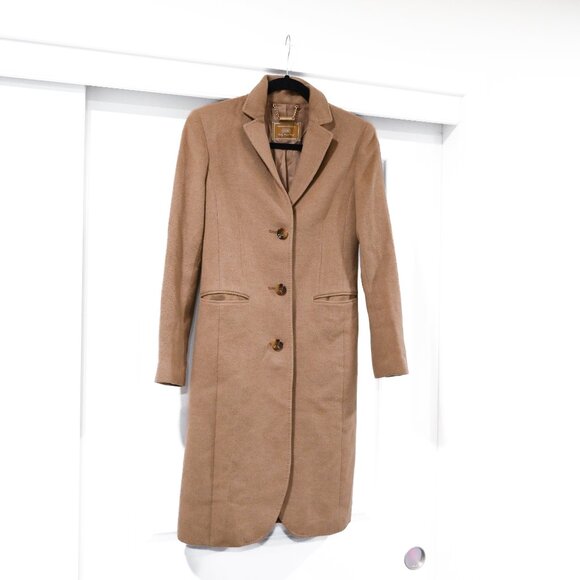 Gobi Woman's XS 100% Baby Camel Wool Tan Pea Coat - Picture 13 of 16